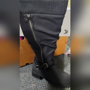 Black Wide Calf Boots